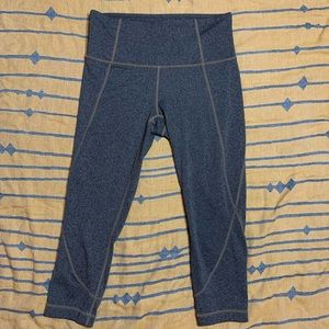 Athleta Heather Grey Crop Leggings
